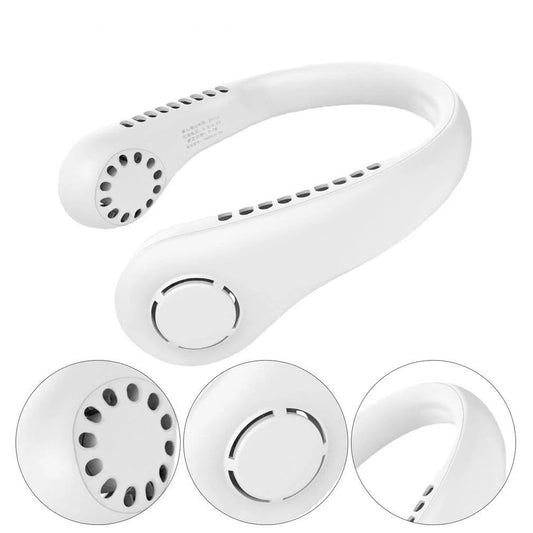 Wireless Neck Hanging Fan – Hands-Free Cooling On the Go!